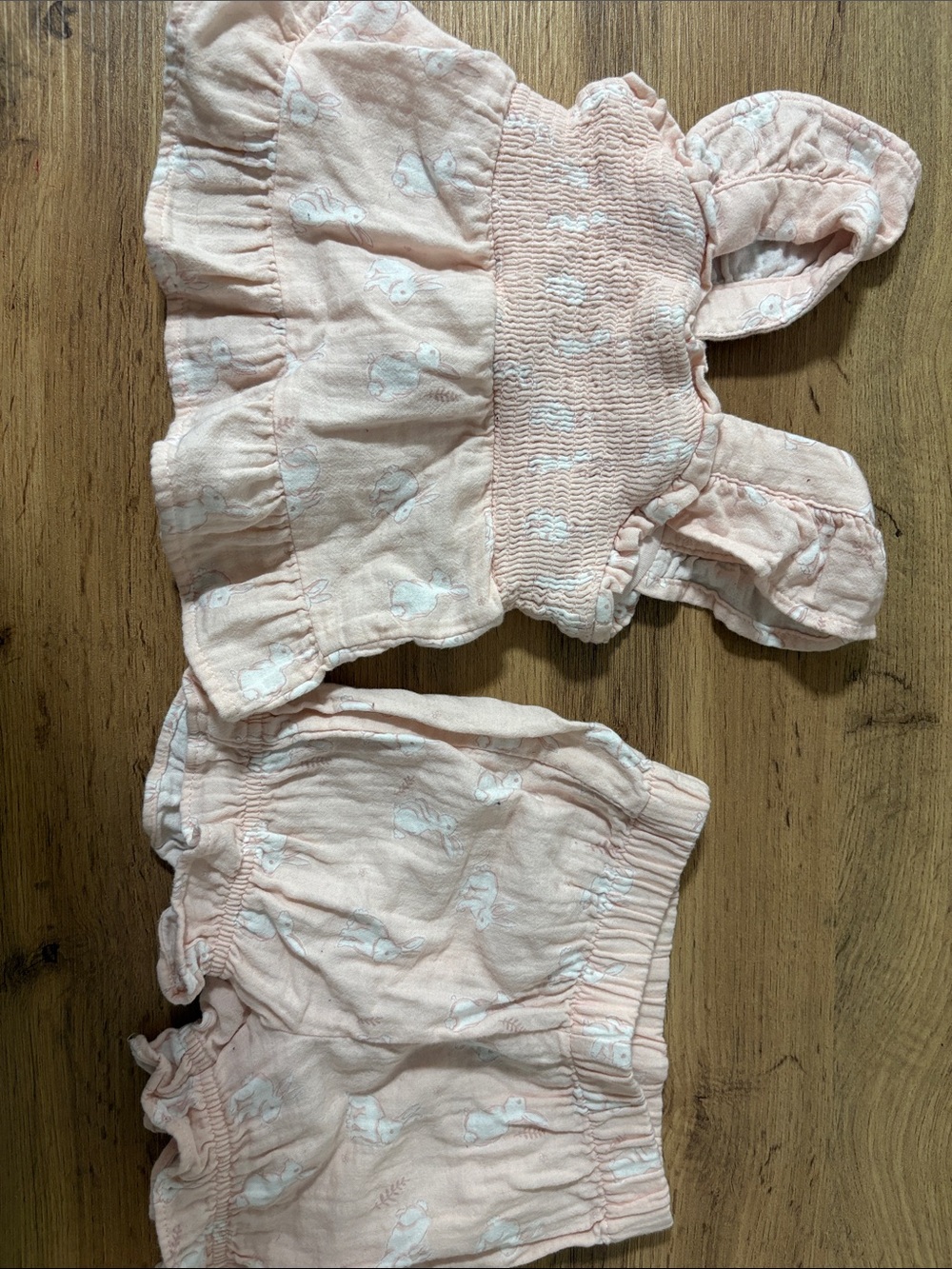 Target Brand Cloud Island Peach Pink Ruffle Tank & Shorts Set